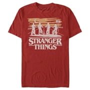 Netflix Men's Stranger Things Starry Bike Ride Graphic T-Shirt
