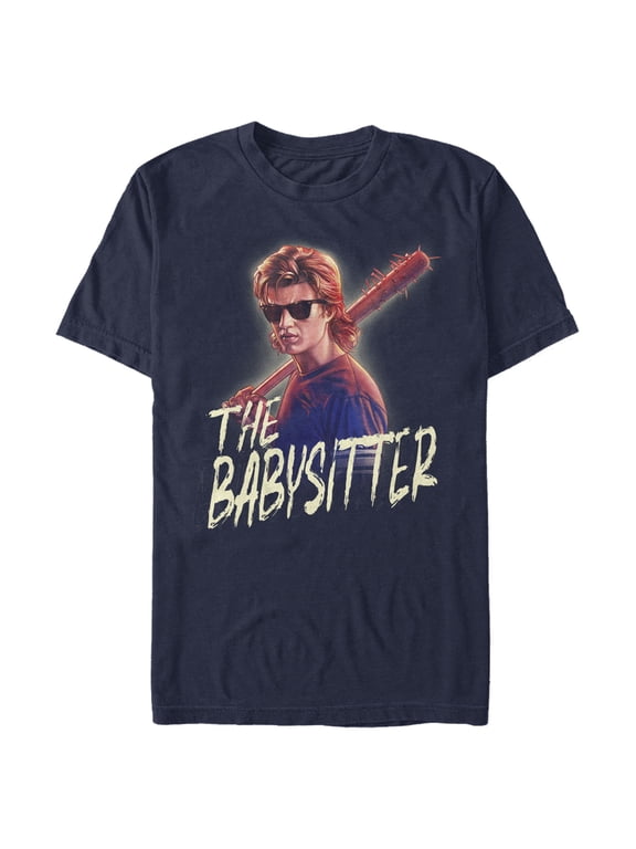 Netflix Men's Stranger Things Steve Cool Babysitter Graphic T-Shirt