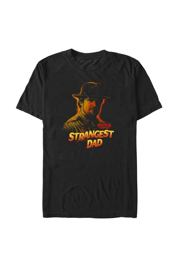 Netflix Men's Stranger Things Strangest Dad Graphic T-Shirt