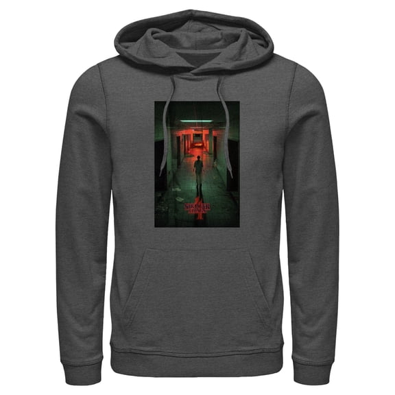 Netflix Men's Stranger Things The Lab Rift Eleven Poster Pull Over Hoodie Charcoal Heather Small