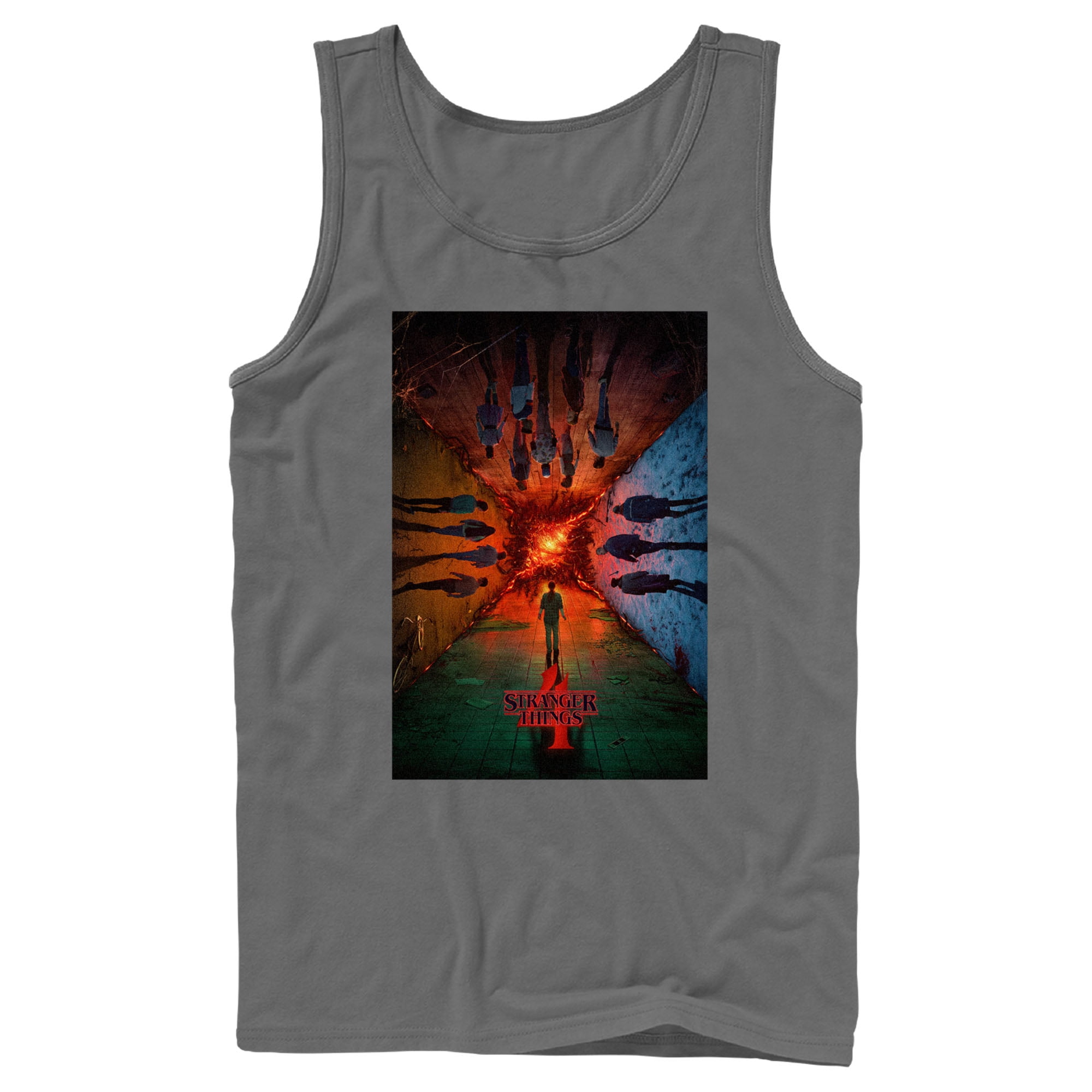 Men's Stranger Things The Rift Has Many Dimensions Poster Tank Top ...
