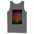 thumbnail image 1 of Netflix Men's Stranger Things The Rift Has Many DiNetflix Men'sions Poster Tank Top Charcoal Small, 1 of 4