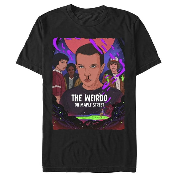 Netflix Men's Stranger Things The Weirdo on Maple Street Graphic T-Shirt