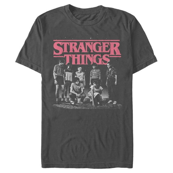 Netflix Men's Stranger Things Title Logo Faded  Graphic T-Shirt