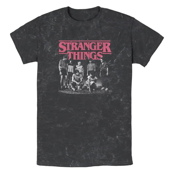 Netflix Men's Stranger Things Title Logo Faded Graphic T-Shirt