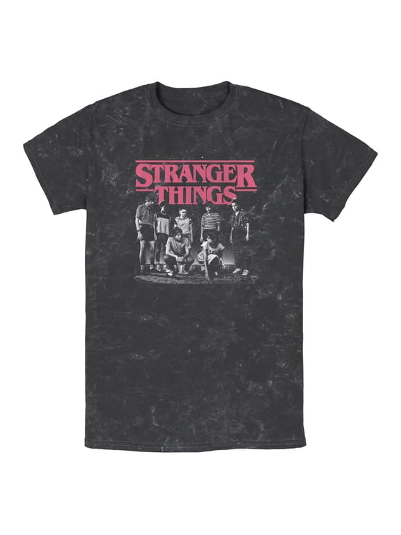 Netflix Men's Stranger Things Title Logo Faded Graphic T-Shirt