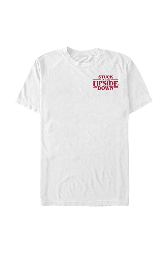 Netflix Men's Stranger Things Upside Down Badge Graphic T-Shirt