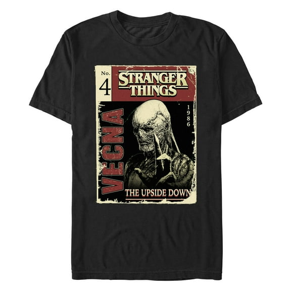 Netflix Men's Stranger Things Vecna Comic Book Cover Graphic T-Shirt