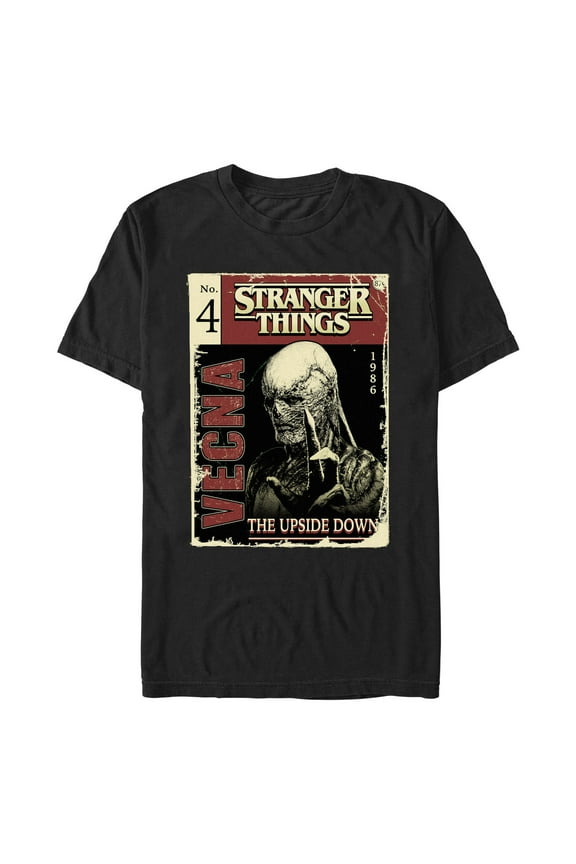 Netflix Men's Stranger Things Vecna Comic Book Cover Graphic T-Shirt