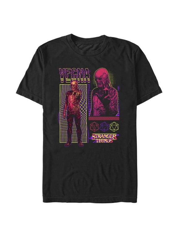 Netflix Men's Stranger Things Vecna Evil Villain Graphic T-Shirt