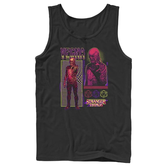 Netflix Men's Stranger Things Vecna Evil Villain Tank Top Black Medium