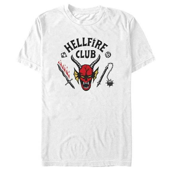 Netflix Men's Stranger Things Welcome to the Hellfire Club Graphic T-Shirt