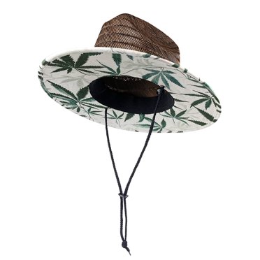 Sombrero De Paja Wide Brim Lifeguard Hat - Universal Fit Beach