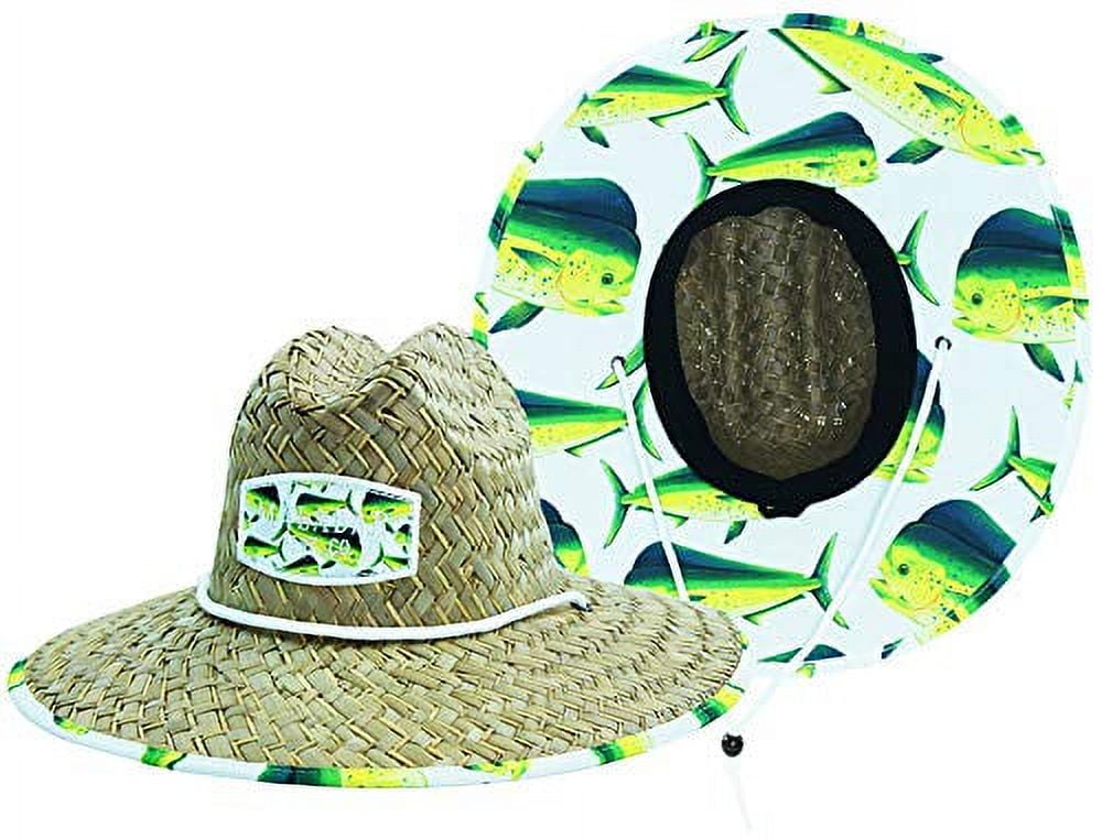 Fish Shoaling Under Water Men's Sun Hat Straw Hat For Beach