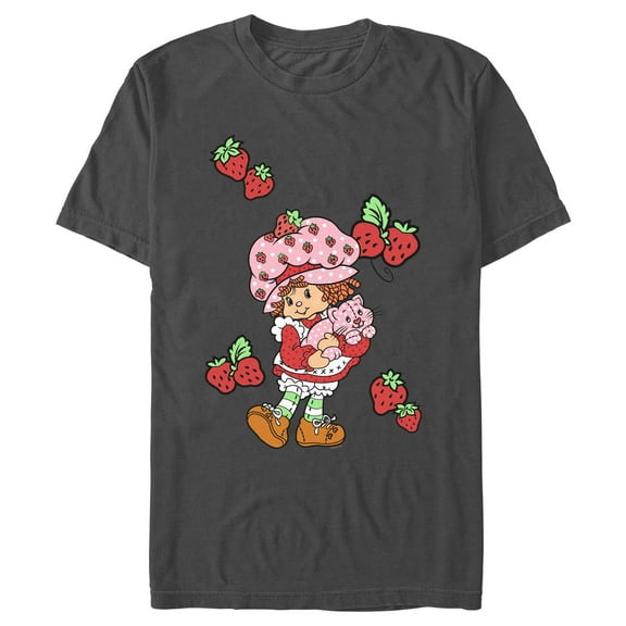 Men's Strawberry Shortcake Berry Cute Pet Graphic T-Shirt