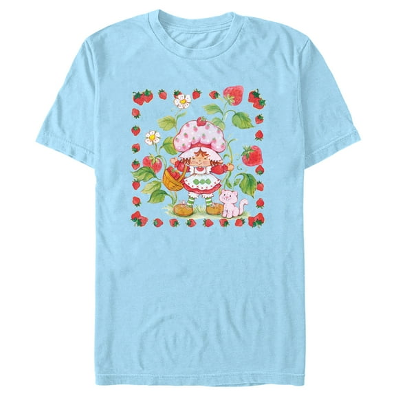 Men's Strawberry Shortcake Berry Frame  Graphic T-Shirt