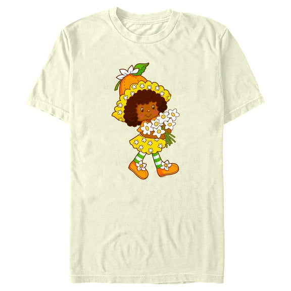 Men's Strawberry Shortcake Blooming Orange Flower  Graphic T-Shirt