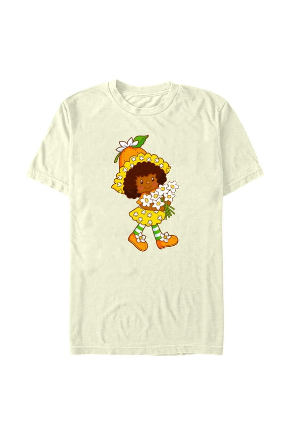 Men's Strawberry Shortcake Blooming Orange Flower  Graphic T-Shirt