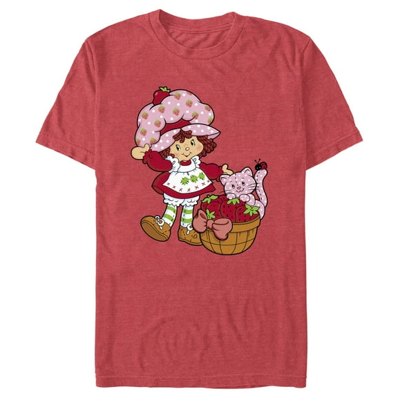 Men's Strawberry Shortcake Custard in The Berry Basket  Graphic T-Shirt