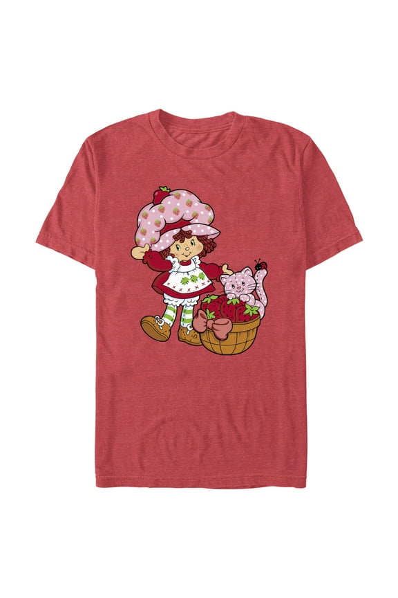 Men's Strawberry Shortcake Custard in The Berry Basket Graphic T-Shirt