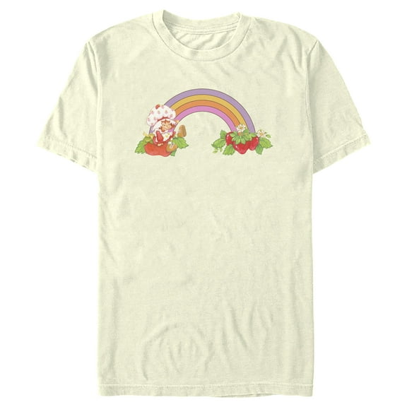 Men's Strawberry Shortcake Enjoying the Rainbow  Graphic T-Shirt
