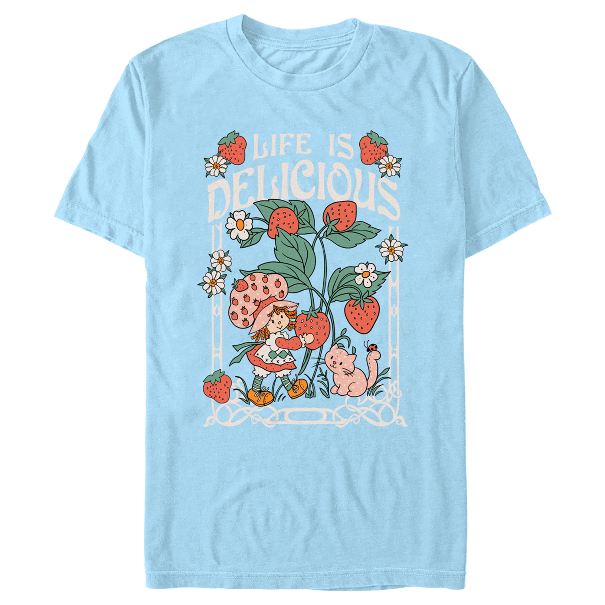 Men's Strawberry Shortcake Life is Delicious Graphic T-Shirt