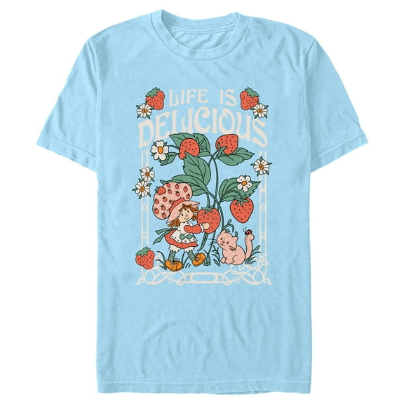 Men's Strawberry Shortcake Life is Delicious Graphic T-Shirt
