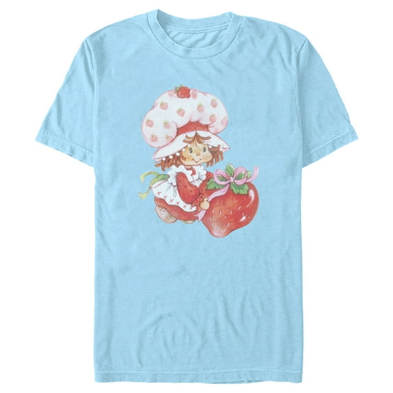 Men's Strawberry Shortcake Watercolor Cute Berry Graphic T-Shirt