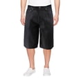 thumbnail image 1 of Men's Streetwear Baggy Fit Denim Jorts Premium Cotton Jean Shorts Made in USA (Indigo Black, 44), 1 of 3