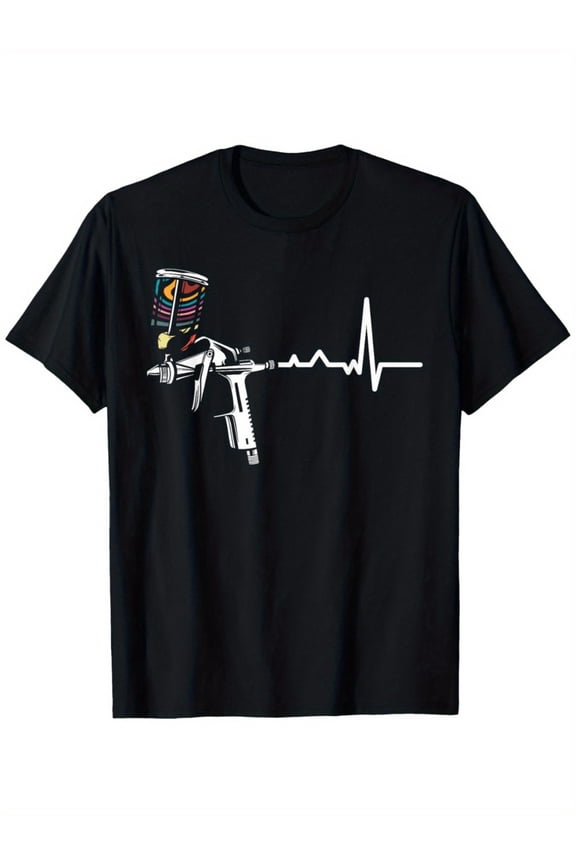 Men's Streetwear Casual Money Print Short Sleeve T-Shirt