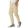 thumbnail image 1 of Men's Streetwear Flexible Drawstring Waist Cargo Pocket Outdoor Adventure Comfortable Lightweight Breathable Trousers for Everyday Wear Sweatpants for Men Plus Size Elastic Waist Joggers Sports Pants, 1 of 7