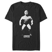 Mens Stretch Armstrong Grayscale Figure Graphic Tee Black Large