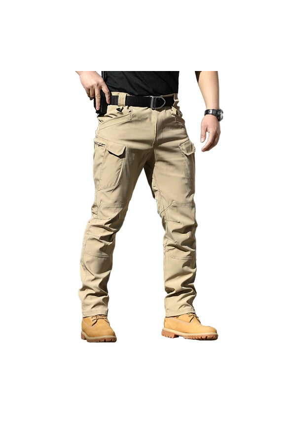 Men's Stretch Cargo Pants Softshell Trousers Lightweight Durable Slim Fit Outdoor Work Hiking Travel Comfortable Daily Wear Casual Trousers Men's Summer Jogging Pants Travel Adjustable Waist