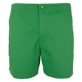 thumbnail image 1 of Men's Stretch Classic-Fit Flat-Front Chino Shorts Green Large, 1 of 4