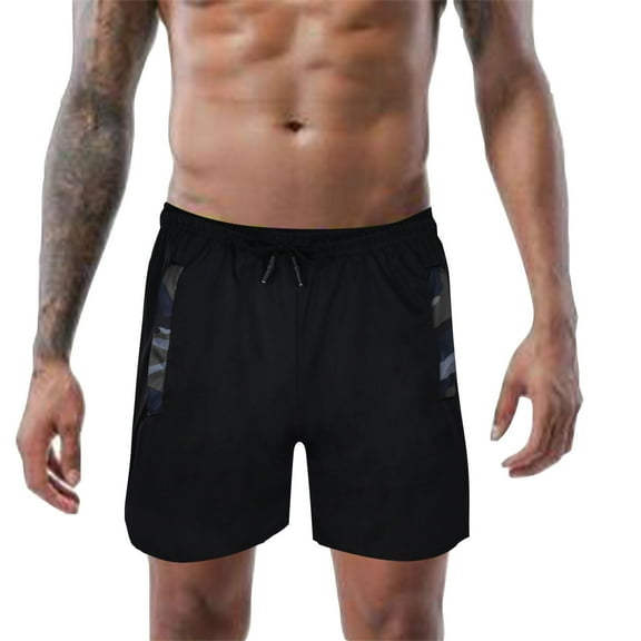 Men's Stretch Cotton Linen Shorts Elastic Waist Drawstring Palm Tree Summer Beach Shorts Breathable Fabric Ideal for Outdoor Adventures (Grey_03 , M)