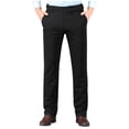 thumbnail image 1 of Men's Stretch Dress Pants Flat Front Business Casual Slacks with Wrinkle-Free for Office and Golf, 1 of 6