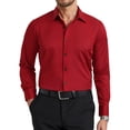thumbnail image 1 of Men's Long Sleeve Dress Shirt Stretch Non Iron Button Down Shirts Wrinkle Free for Men Wedding Shirt, 1 of 6
