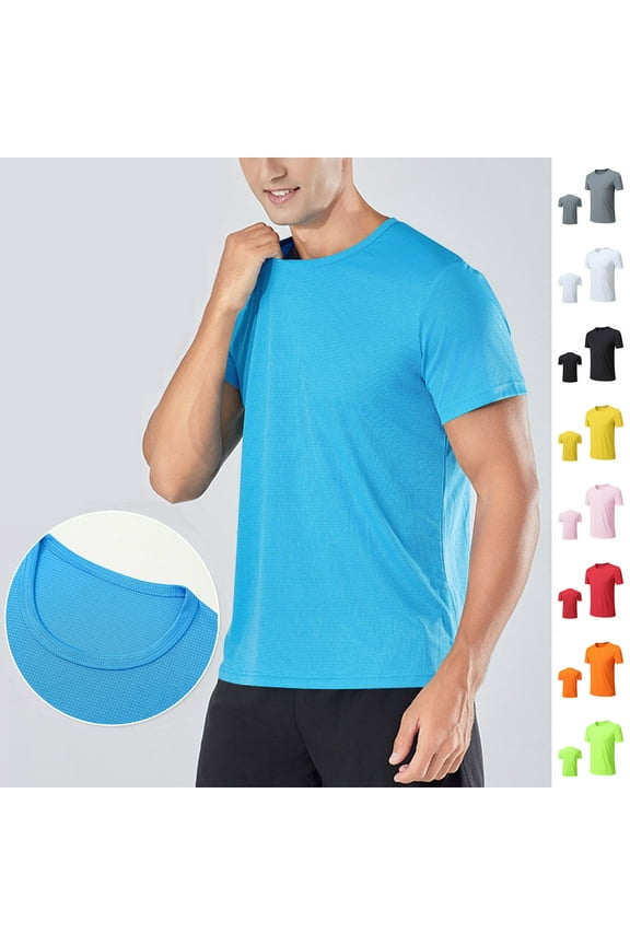 Men's Stretch Fitness Short Sleeve Leotard Blazer Top for Running Gym Workout Casual Fashion Streetwear Daily Wear | Ihhxva,White L