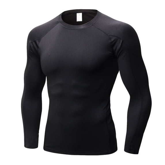 Men's Stretch Muscle Shirts Long Sleeve Knit Tees Casual Slim Fit Tops Gym Workout Shirts Athletic Casual T-Shirts