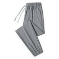 thumbnail image 1 of Men's Stretch Quick Drying Casual Pants Elastic Waist Drawstring Breathable Comfortable Lightweight Active Wear Men's Black Dress Pants Summer Lightweight Adaptive, 1 of 5