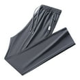 thumbnail image 1 of Men's Stretch Quick Drying Casual Pants Elastic Waist Drawstring Comfortable Lightweight Breathable Active Wear Men's Dress Pants Slim Fit Lounge Adjustable Waist, 1 of 7