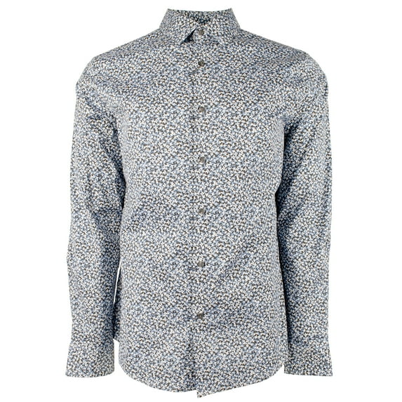 Men's Stretch Slim Fit Long Sleeve Shirt CNvy Large