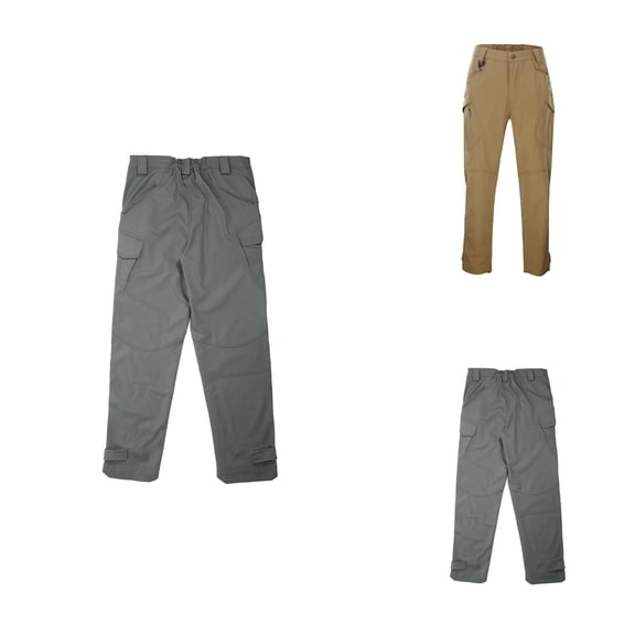 Men's Stretch Slim Fit Tactical Cargo Pants, Water Resistant Lightweight Hiking & Work Trousers with Multi Pockets, Elastic Waistband, Breathable Outdoor Wear for Travel, Everyday Use
