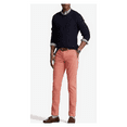 thumbnail image 1 of Men's Stretch Straight Fit  Cotton Twill Chino Pants-O-32Wx30L, 1 of 2