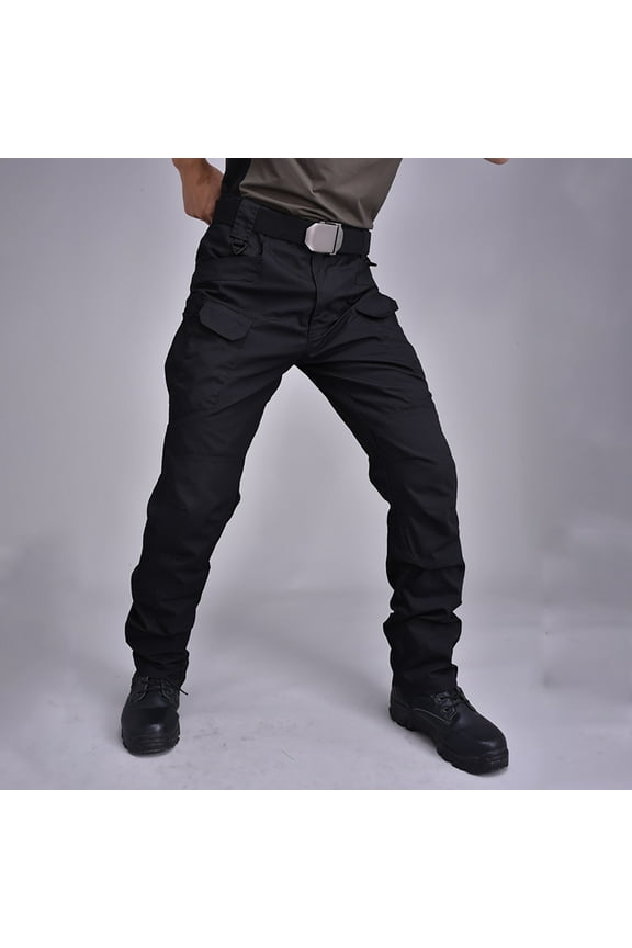 Men's Stretch Tactical Pants Water Resistant Ripstop Cargo Pants Work Hiking Waterproof Lightweight Outdoor Travel Pant