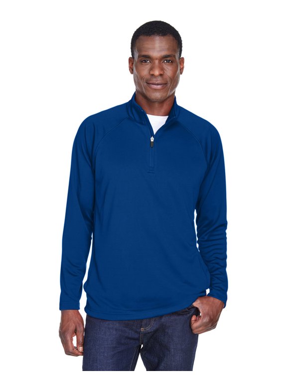 Men's Stretch Tech-Shell Compass Quarter-Zip - TRUE ROYAL - 4XL