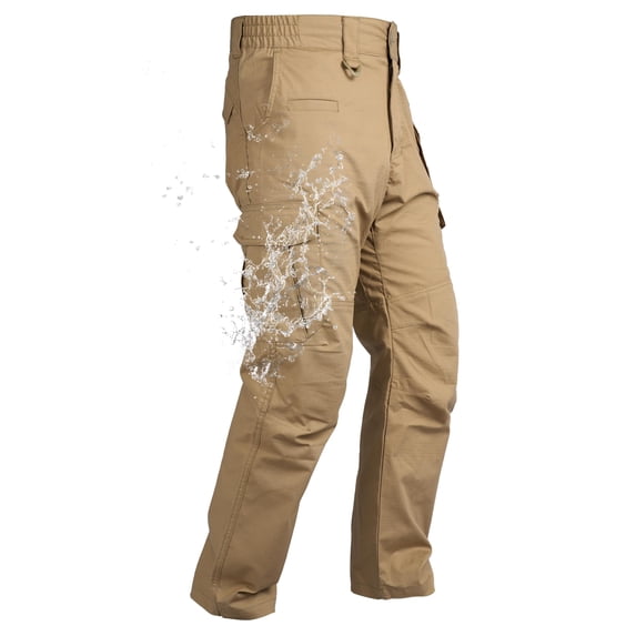 Men's Stretch Work Pants, Breathable Ripstop Cargo Pants, Outdoor Lightweight EDC Hiking Trousers