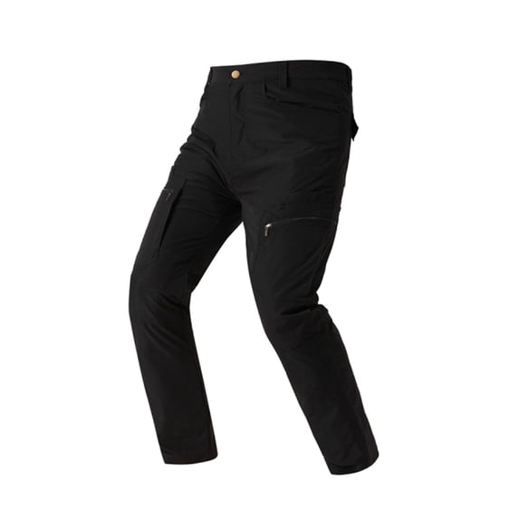 Men's Stretch Work Pants Flex Ripstop Water Resistant Utility Hiking Cargo Pants with Muti Pockets Size 4XL Black