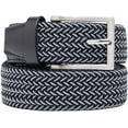 thumbnail image 1 of Men's Stretch Woven Braid Belt, Woven Elastic Golf Belt For Hunting Pants Casual Shorts Jeans, 1 of 7