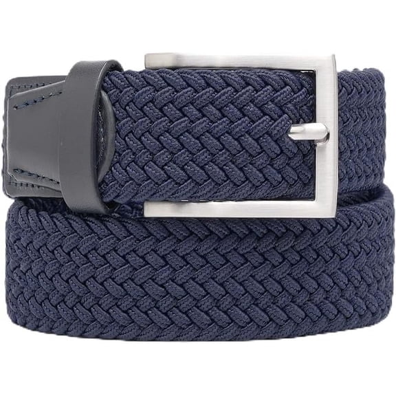Men's Stretch Woven Braid Belt, Woven Elastic Golf Belt For Hunting Pants Casual Shorts Jeans